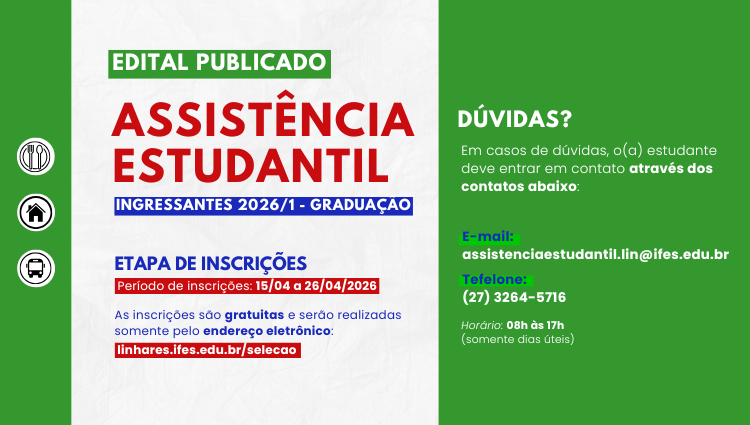 Edital de Assistência Estudantil 2026/1