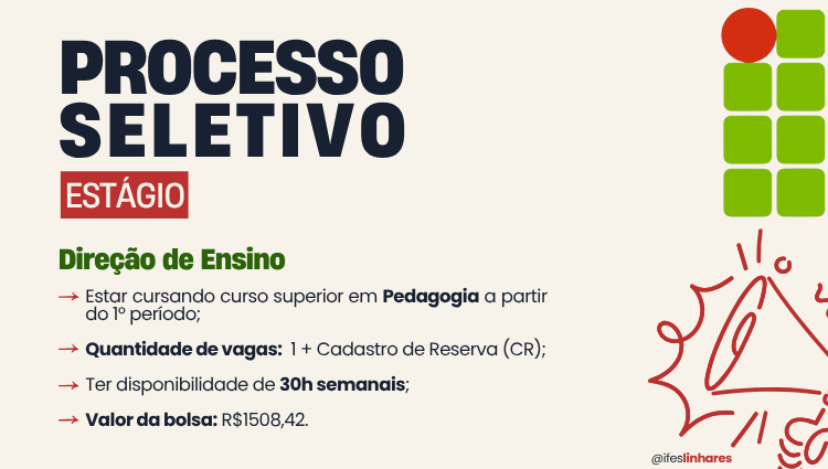 Processo Seletivo simplificado para contratação de estagiários